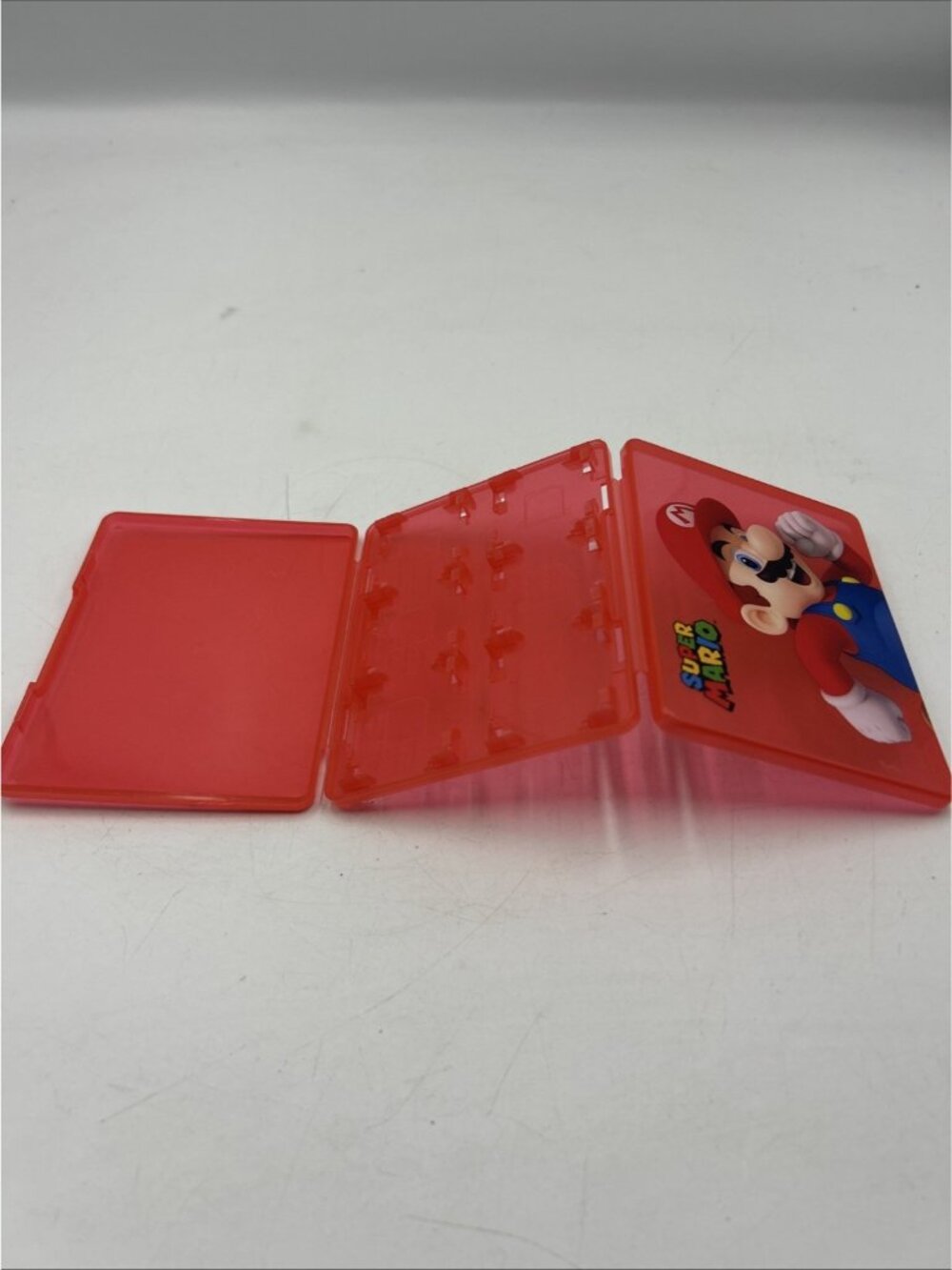 Super Mario Nintendo DS Game Cartridge Holder Case Holds Up To 12 Games Red✅
